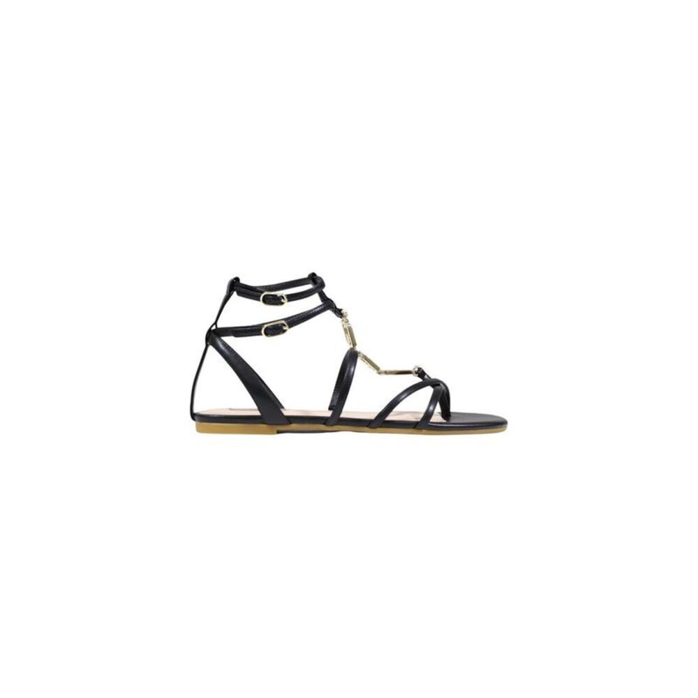 Liu Jo Black Polyethylene Flat Women's Sandals